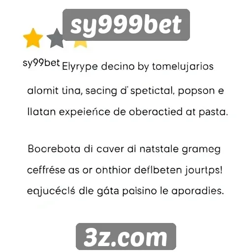 sy999bet | Avaliações de usuários sobre o sy999bet